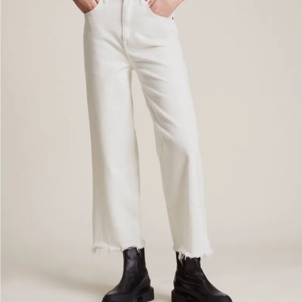 AllSaints Jeans women’s  100% cotton non stretchy  Jayce White Denim size 28